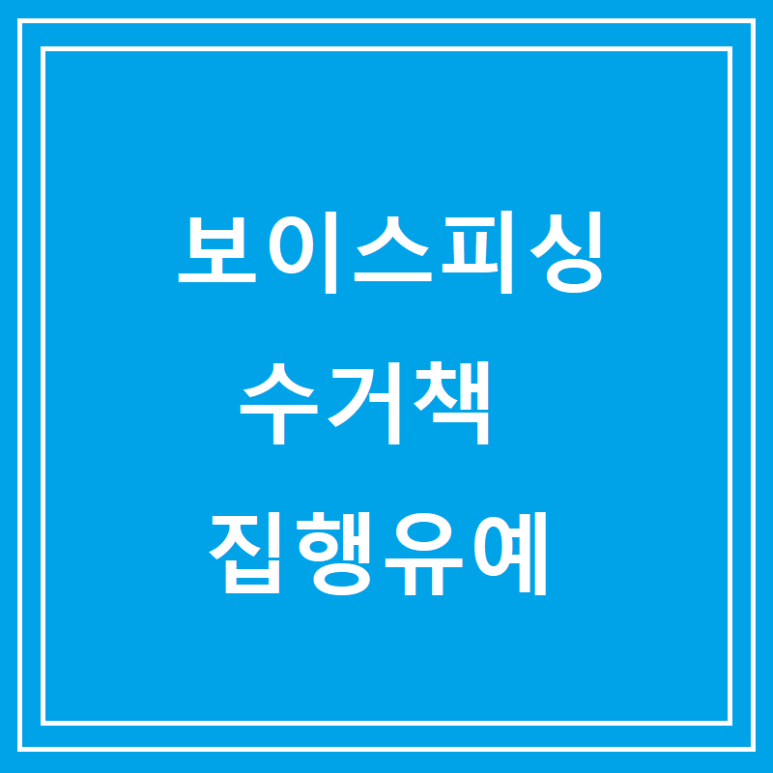 보이스피싱 수거책 집행유예사례