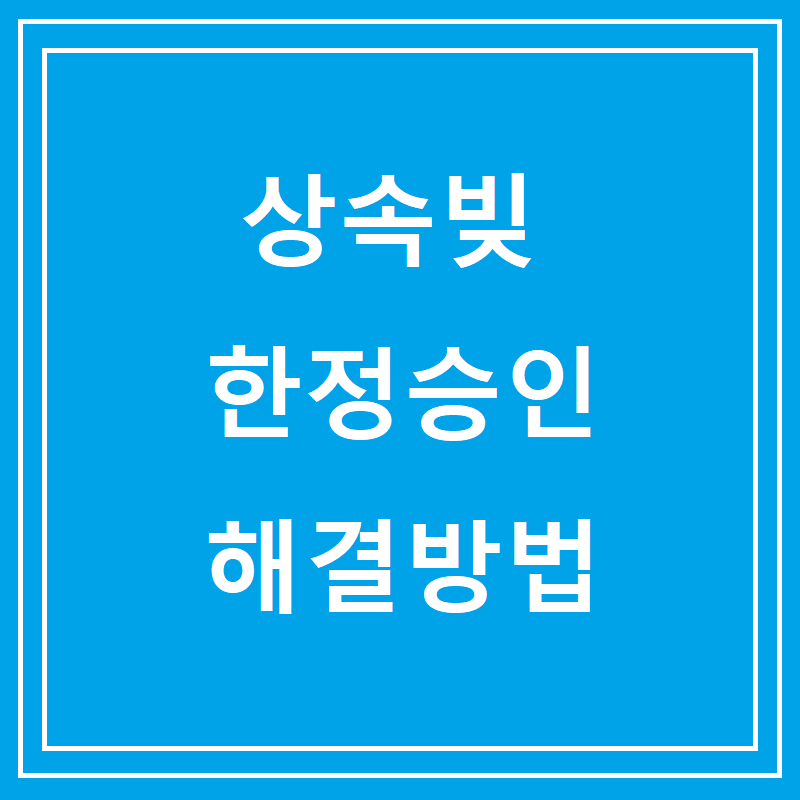 상속빚 한정승인 해결방법